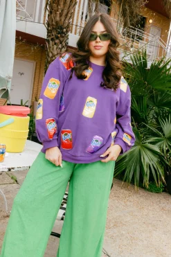 Purple Scattered Multi Fanta™ Can Sweatshirt