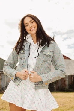 QOS Logo Rhinestone Short