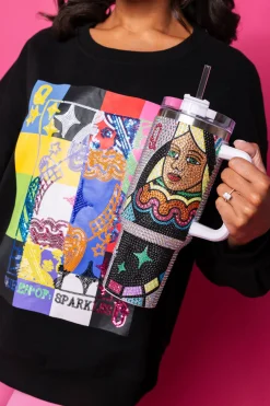 Queen Card Rhinestone Tumbler