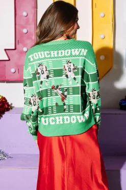 Red & Black Touchdown Cardigan