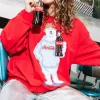 Red Coca-Cola® Polar Bear Sweatshirt