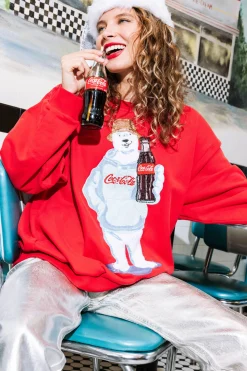 Red Coca-Cola® Polar Bear Sweatshirt