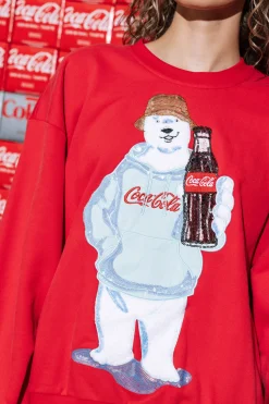 Red Coca-Cola® Polar Bear Sweatshirt