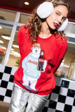 Red Coca-Cola® Polar Bear Sweatshirt