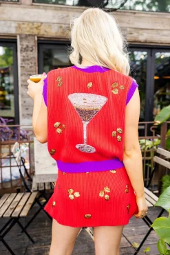 Red Coffee Bean Skirt