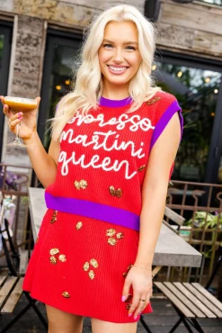 Red Coffee Bean Skirt