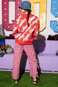 Red Crawling Bulldogs Sweatshirt