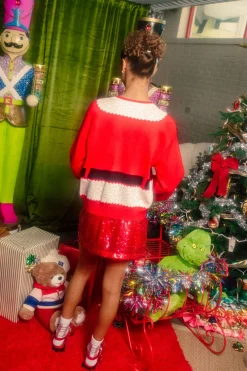 Red Santa's Coat Cardigan