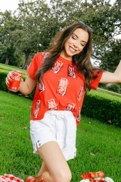 Red Scattered Coca-Cola® Can Tee
