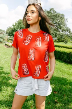 Red Scattered Coca-Cola® Can Tee