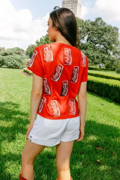 Red Scattered Coca-Cola® Can Tee