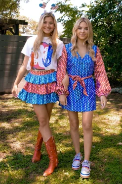 Red, White & Blue Star Dress