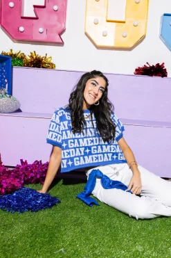 Royal & White 'Gameday' All Over Top