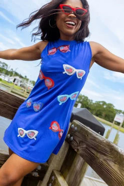 Royal Blue Sunglass Tank Dress