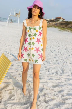 Scallop Sleeve Starfish Tank Dress