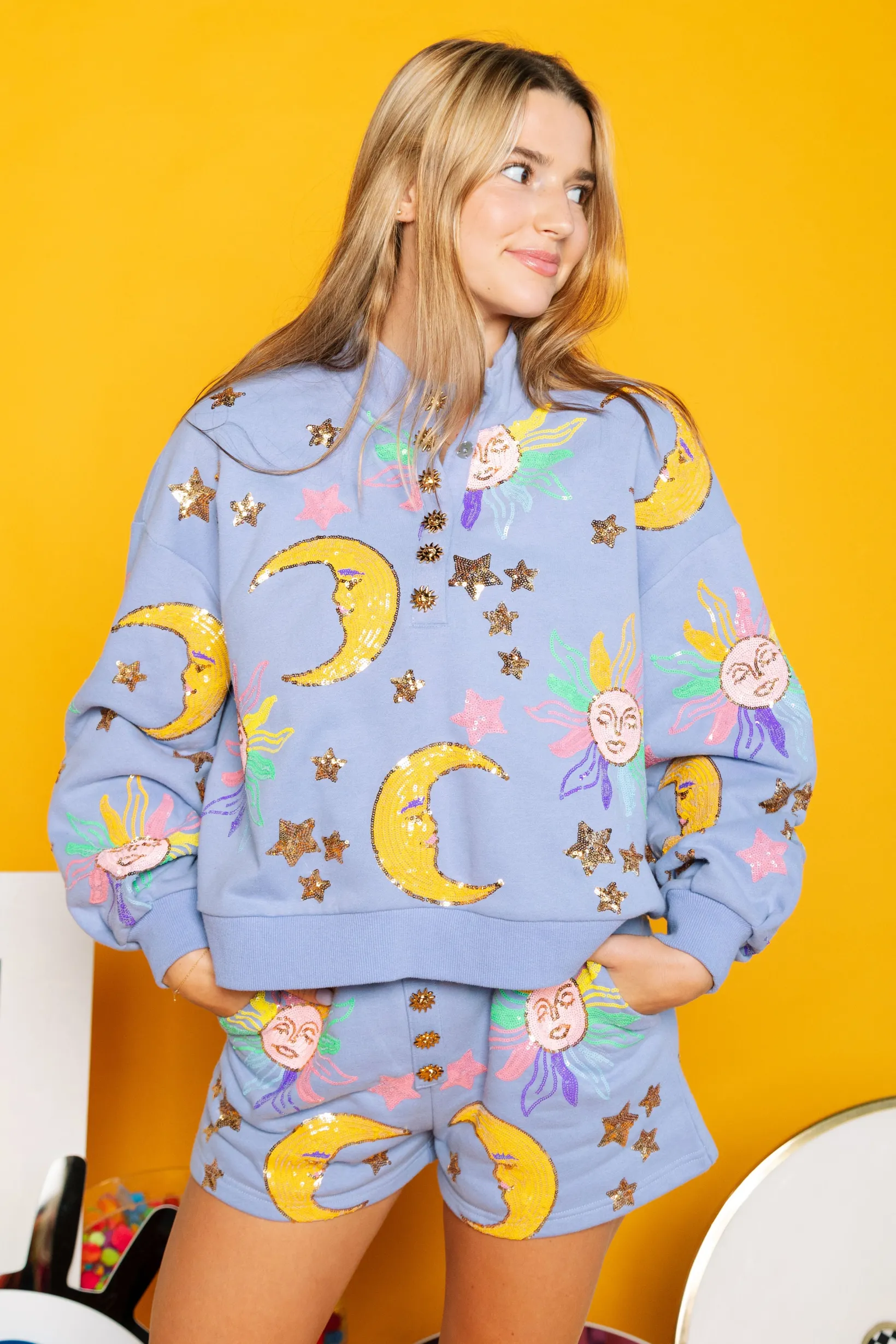 Sun & Moon Henley Short