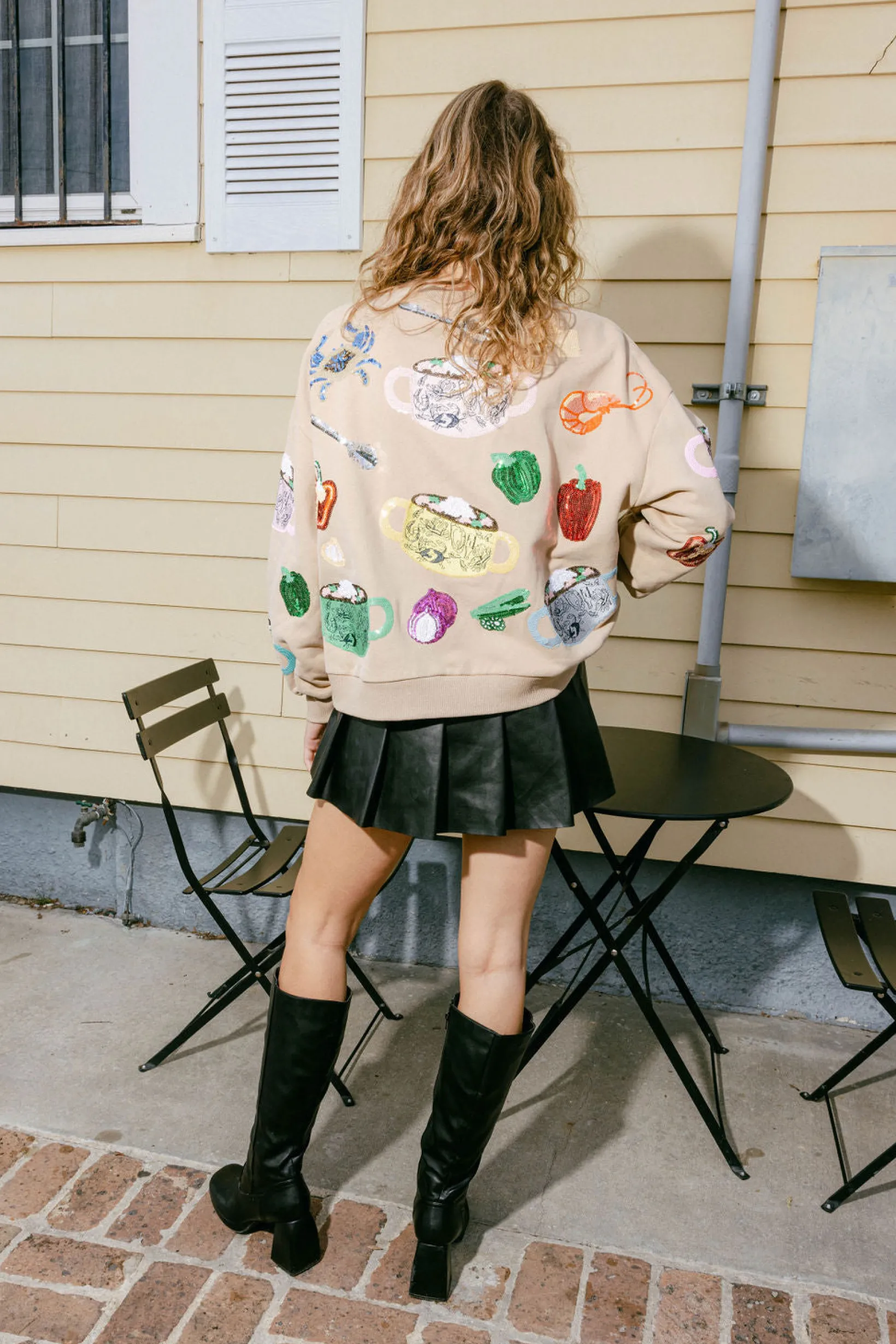 Tan Gumbo & Seafood Sweatshirt