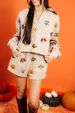 Tan Multi Turkey Short