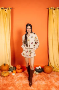 Tan Multi Turkey Short