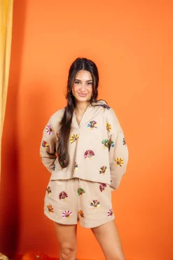 Tan Multi Turkey Short