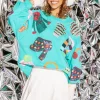 Teal Winter Snow Gear Sweatshirt