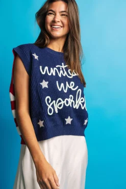United We Sparkle Sweater Vest