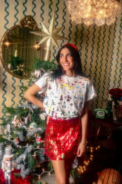 White 12 Days of Christmas Oversized Tee