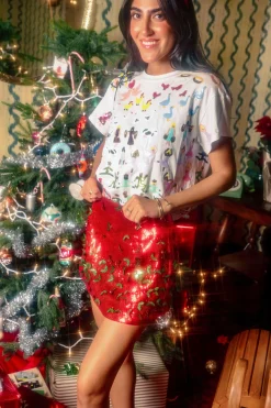 White 12 Days of Christmas Oversized Tee