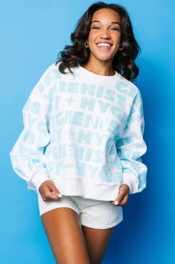 White & Mint 'Dentist Hygienist' Sweatshirt