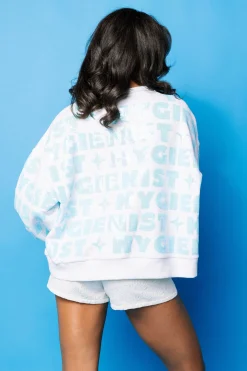 White & Mint 'Dentist Hygienist' Sweatshirt