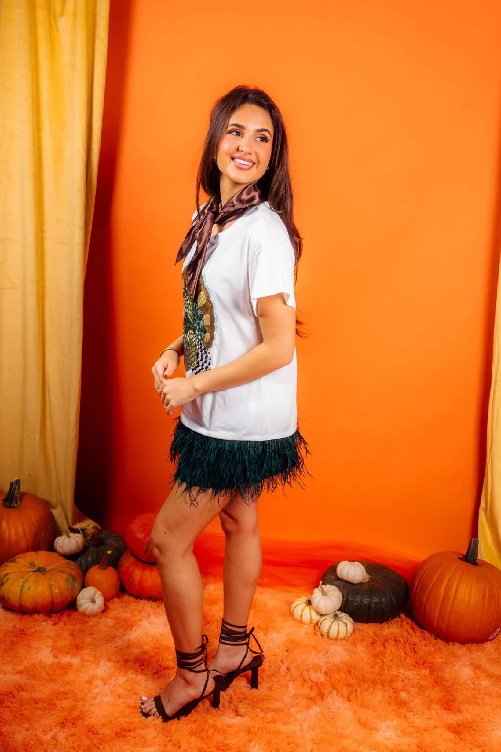 White Big Turkey Tee