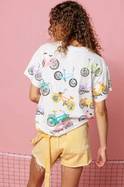 White Bike Tee