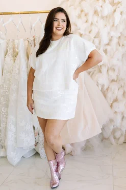 White Bride All Over Top