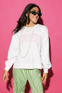 White 'Bride' Sweatshirt