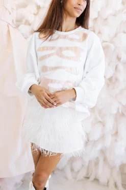 White Feather Skirt