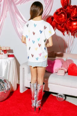 White Heart This Tee