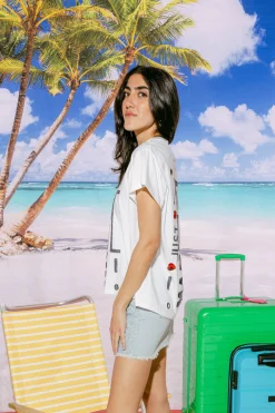 White Just Married Tee