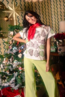 White Little Debbie Trees Tee