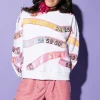 White Measuring Tape Sweatshirt