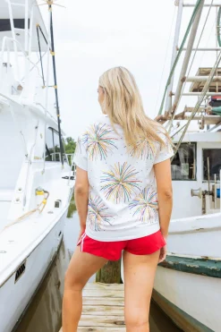 White Mega Firework Tee