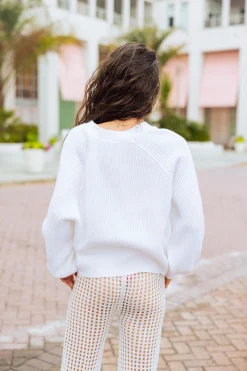 White Multi Palm Tree Cardigan