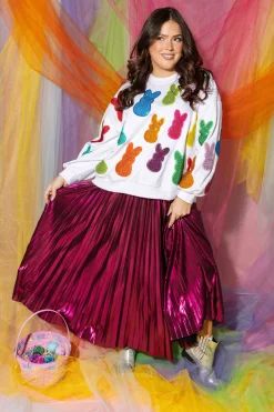 White Multi Peeps Sweatshirt