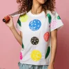 White Multi Pickle Ball Active Tee