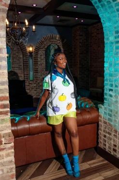 White Multi Pumpkin Tee