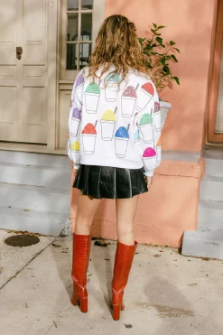 White Multi Snow Cone Sweatshirt