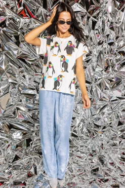 White Penguin With Scarf Tee