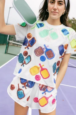 White Pickleball Active Short