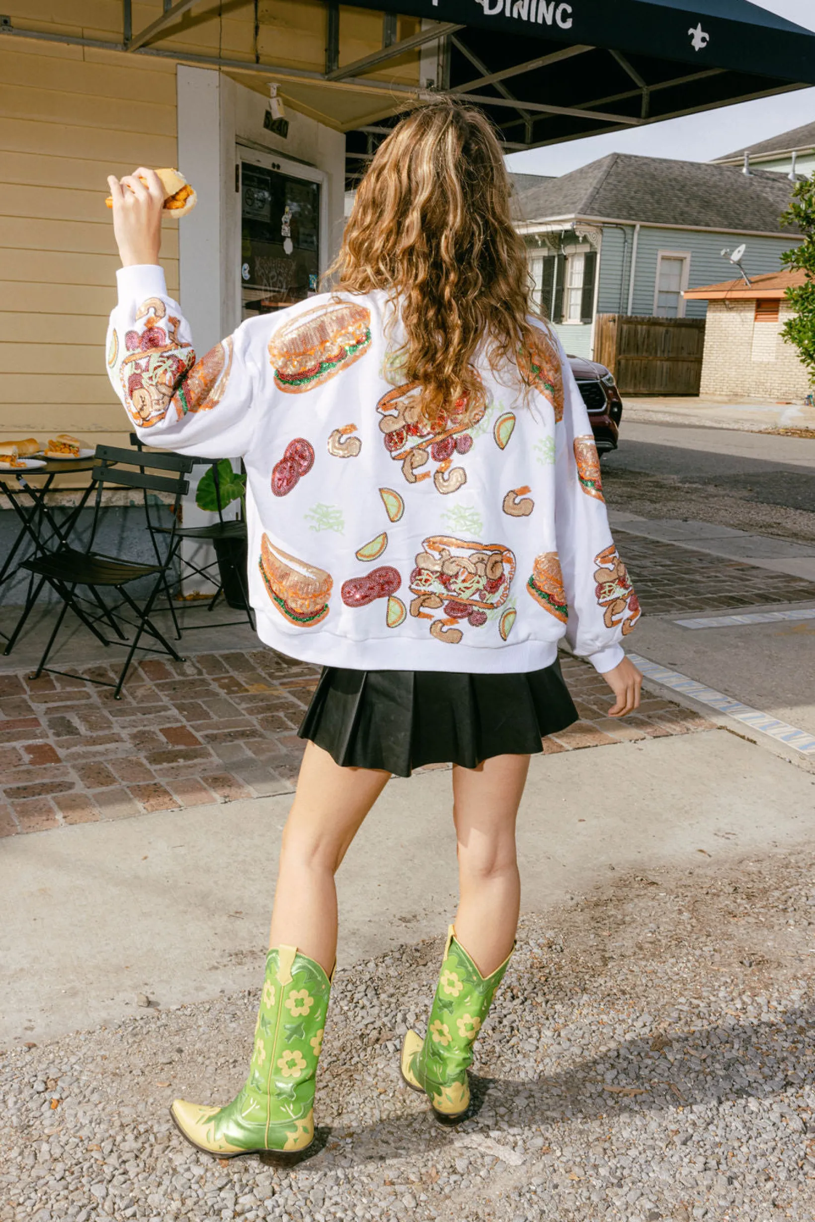 White Po' Boy Sweatshirt