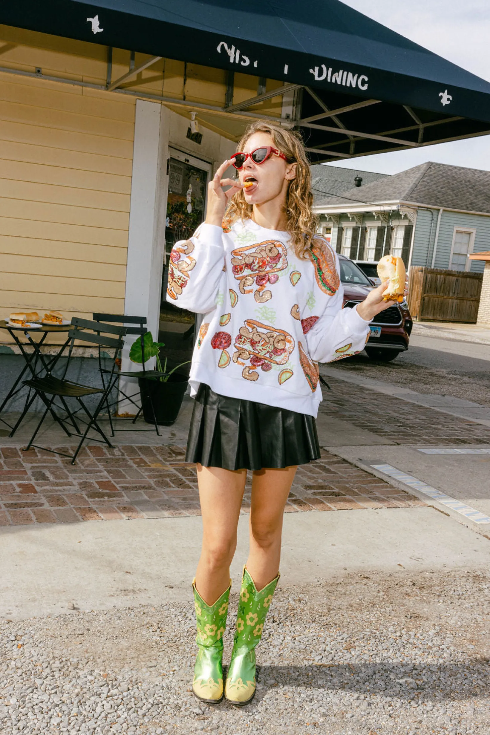 White Po' Boy Sweatshirt