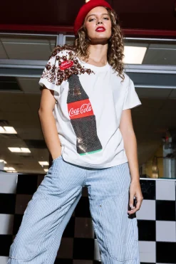 White Popping Coca-Cola® Bottle Tee
